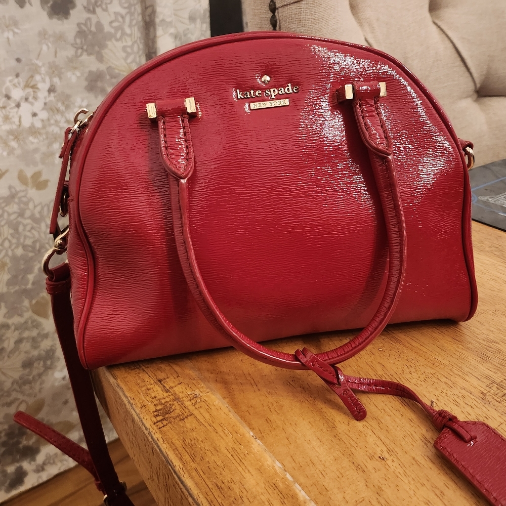 Kate Spade enamal should bag red